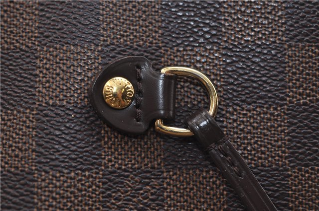 Authentic Louis Vuitton Damier Neverfull MM Shoulder Tote Bag N51105 LV 9734D