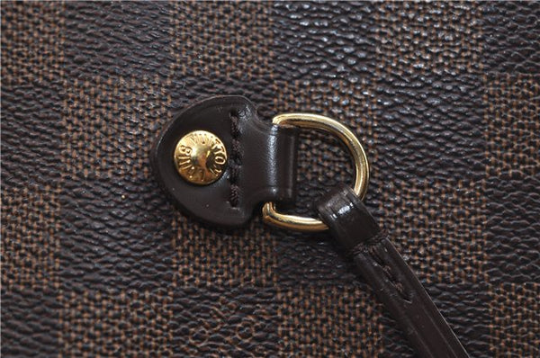 Authentic Louis Vuitton Damier Neverfull MM Shoulder Tote Bag N51105 LV 9734D