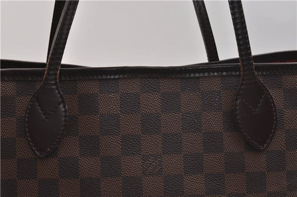 Authentic Louis Vuitton Damier Neverfull MM Shoulder Tote Bag N51105 LV 9734D