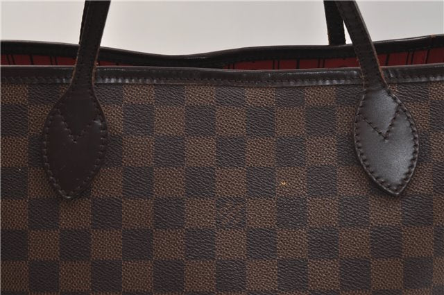 Authentic Louis Vuitton Damier Neverfull MM Shoulder Tote Bag N51105 LV 9734D