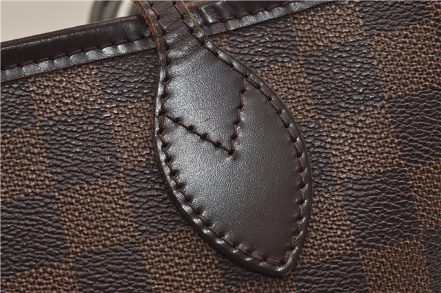 Authentic Louis Vuitton Damier Neverfull MM Shoulder Tote Bag N51105 LV 9734D