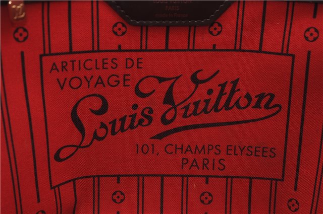 Authentic Louis Vuitton Damier Neverfull MM Shoulder Tote Bag N51105 LV 9734D