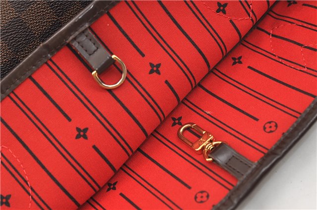 Authentic Louis Vuitton Damier Neverfull MM Shoulder Tote Bag N51105 LV 9734D