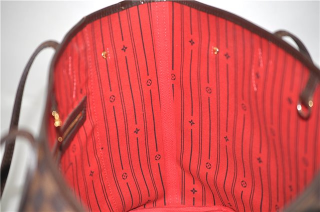 Authentic Louis Vuitton Damier Neverfull MM Shoulder Tote Bag N51105 LV 9734D