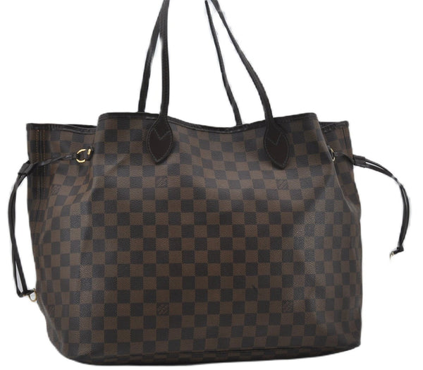 Authentic Louis Vuitton Damier Neverfull GM Shoulder Tote Bag N51106 LV 9867E