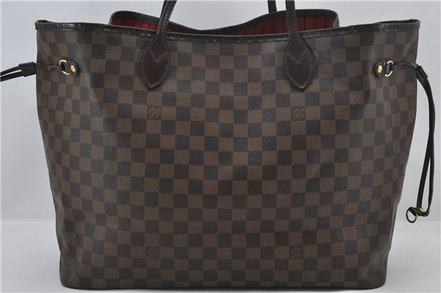 Authentic Louis Vuitton Damier Neverfull GM Shoulder Tote Bag N51106 LV 9867E