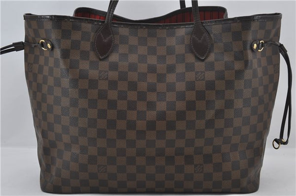 Authentic Louis Vuitton Damier Neverfull GM Shoulder Tote Bag N51106 LV 9867E