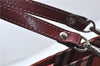 Authentic BURBERRY BLUE LABEL Check Tote Hand Bag Nylon Leather Red 9953D