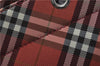 Authentic BURBERRY BLUE LABEL Check Tote Hand Bag Nylon Leather Red 9953D