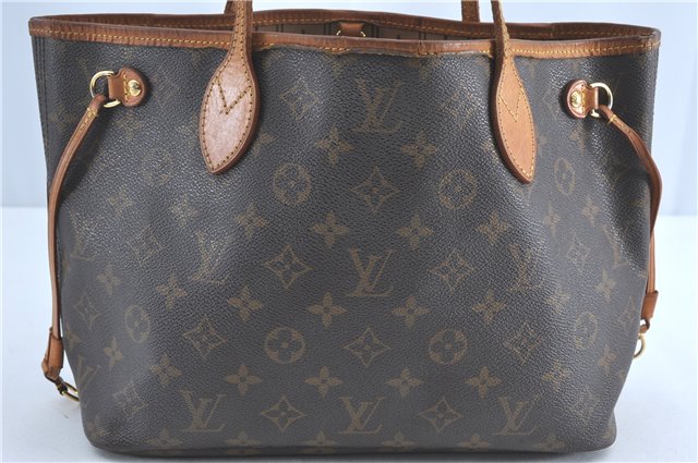 Authentic Louis Vuitton Monogram Neverfull PM Shoulder Tote Bag M40155 LV G2574
