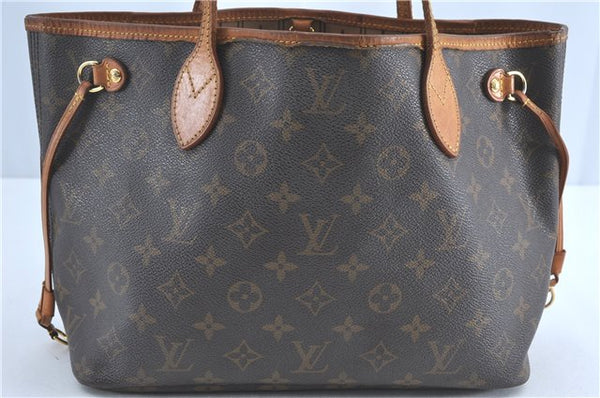 Authentic Louis Vuitton Monogram Neverfull PM Shoulder Tote Bag M40155 LV G2574