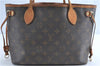 Authentic Louis Vuitton Monogram Neverfull PM Shoulder Tote Bag M40155 LV G2574