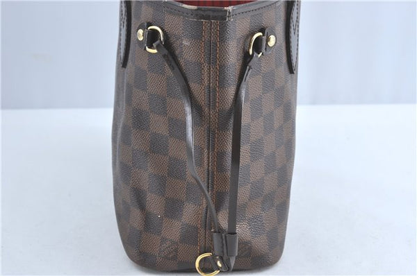 Authentic Louis Vuitton Damier Neverfull PM Tote Bag N51109 LV G5722