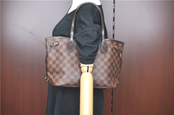 Authentic Louis Vuitton Damier Neverfull PM Tote Bag N51109 LV G5722