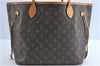 Auth Louis Vuitton Monogram Neverfull MM Mimosa Tote Bag Yellow M40997 LV H0898