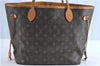 Auth Louis Vuitton Monogram Neverfull MM Mimosa Tote Bag Yellow M40997 LV H0898