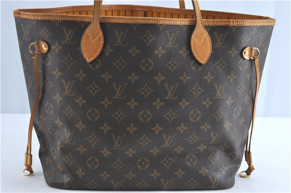 Auth Louis Vuitton Monogram Neverfull MM Mimosa Tote Bag Yellow M40997 LV H0898
