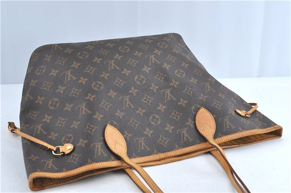 Auth Louis Vuitton Monogram Neverfull MM Mimosa Tote Bag Yellow M40997 LV H0898