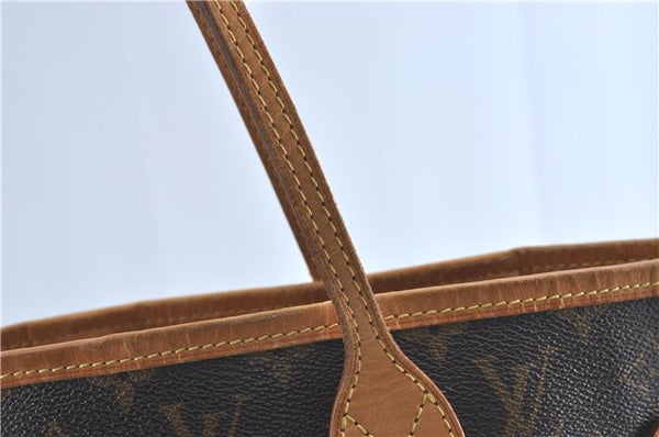 Auth Louis Vuitton Monogram Neverfull MM Mimosa Tote Bag Yellow M40997 LV H0898