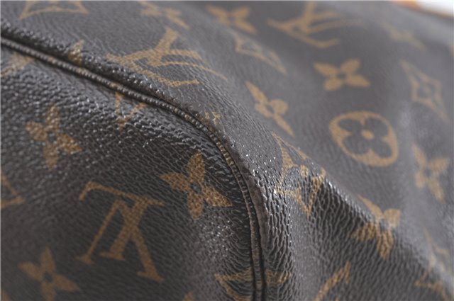 Auth Louis Vuitton Monogram Neverfull MM Mimosa Tote Bag Yellow M40997 LV H0898