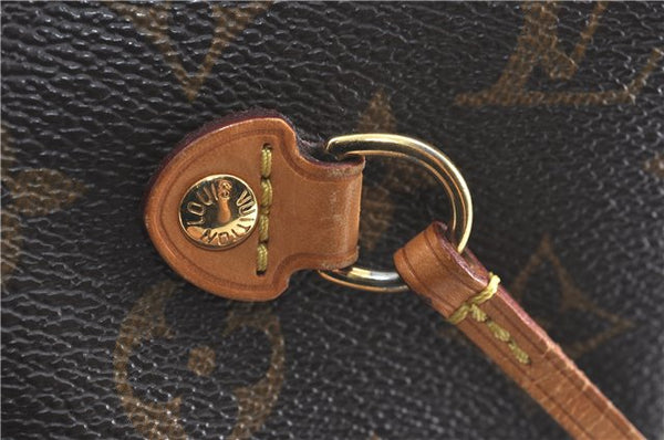 Auth Louis Vuitton Monogram Neverfull MM Mimosa Tote Bag Yellow M40997 LV H0898