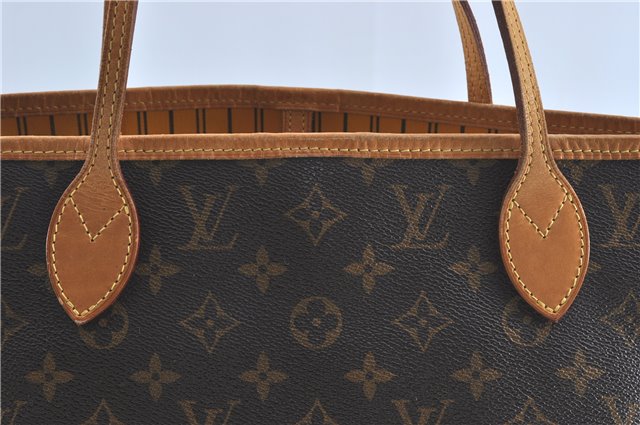Auth Louis Vuitton Monogram Neverfull MM Mimosa Tote Bag Yellow M40997 LV H0898