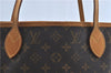 Auth Louis Vuitton Monogram Neverfull MM Mimosa Tote Bag Yellow M40997 LV H0898