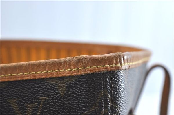 Auth Louis Vuitton Monogram Neverfull MM Mimosa Tote Bag Yellow M40997 LV H0898