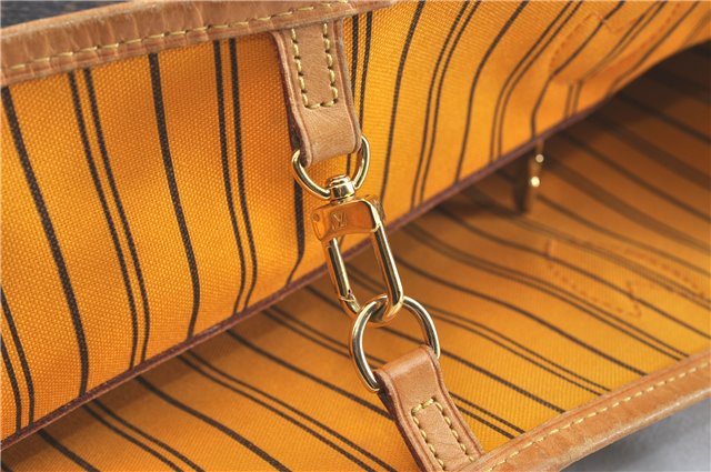 Auth Louis Vuitton Monogram Neverfull MM Mimosa Tote Bag Yellow M40997 LV H0898