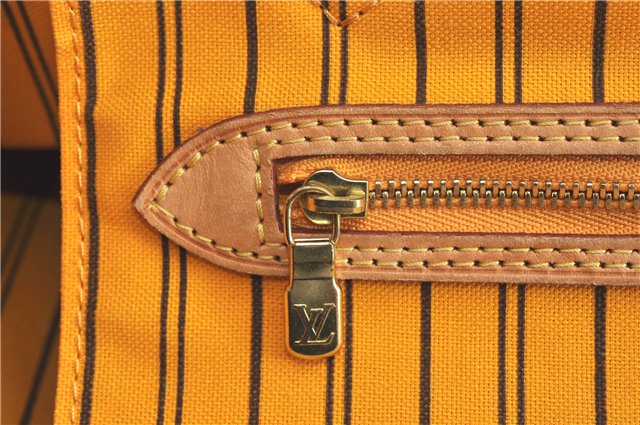 Auth Louis Vuitton Monogram Neverfull MM Mimosa Tote Bag Yellow M40997 LV H0898