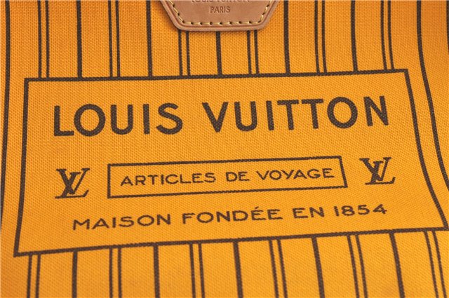 Auth Louis Vuitton Monogram Neverfull MM Mimosa Tote Bag Yellow M40997 LV H0898