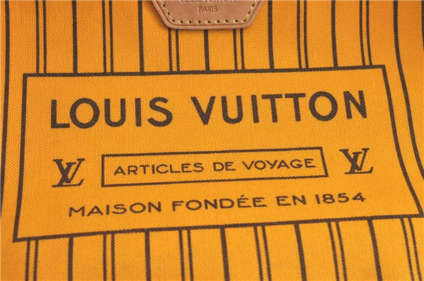 Auth Louis Vuitton Monogram Neverfull MM Mimosa Tote Bag Yellow M40997 LV H0898