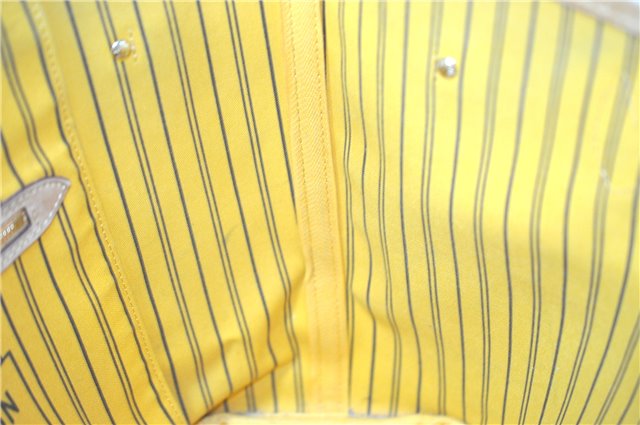 Auth Louis Vuitton Monogram Neverfull MM Mimosa Tote Bag Yellow M40997 LV H0898