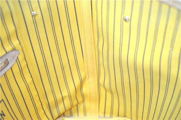 Auth Louis Vuitton Monogram Neverfull MM Mimosa Tote Bag Yellow M40997 LV H0898