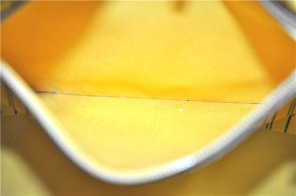 Auth Louis Vuitton Monogram Neverfull MM Mimosa Tote Bag Yellow M40997 LV H0898