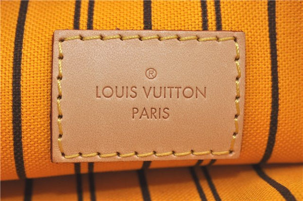 Auth Louis Vuitton Monogram Neverfull MM Mimosa Tote Bag Yellow M40997 LV H0898