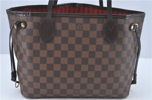 Authentic Louis Vuitton Damier Neverfull PM Shoulder Tote Bag N51109 LV H4346