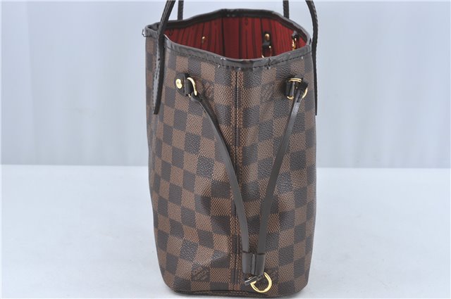 Authentic Louis Vuitton Damier Neverfull PM Shoulder Tote Bag N51109 LV H4346
