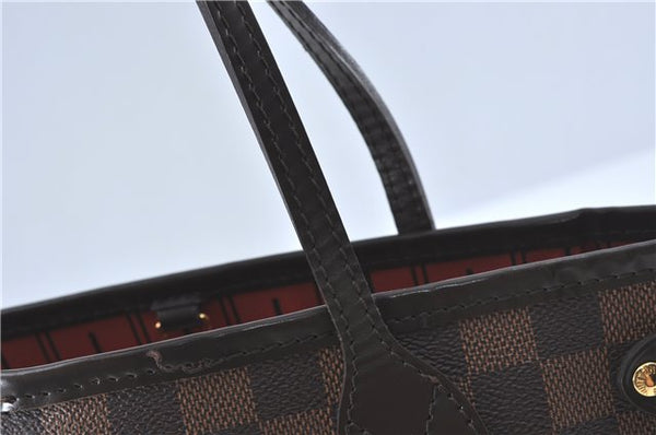 Authentic Louis Vuitton Damier Neverfull PM Shoulder Tote Bag N51109 LV H4346