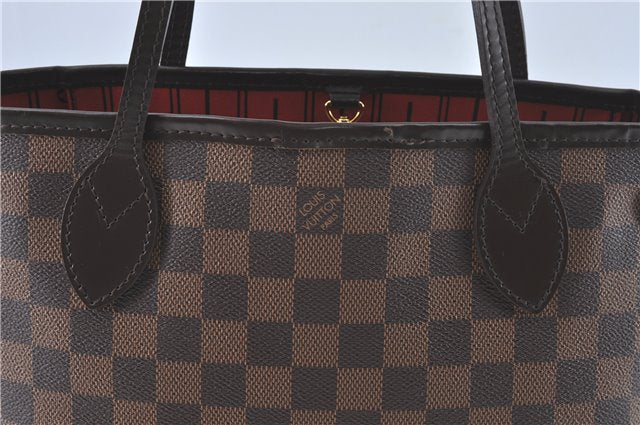 Authentic Louis Vuitton Damier Neverfull PM Shoulder Tote Bag N51109 LV H4346