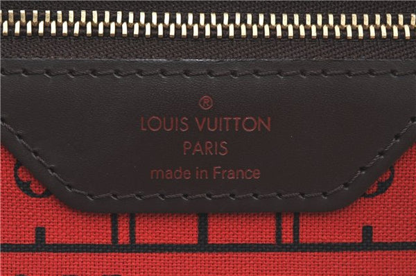 Authentic Louis Vuitton Damier Neverfull PM Shoulder Tote Bag N51109 LV H4346