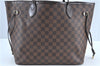 Authentic Louis Vuitton Damier Neverfull MM Tote Bag N51105 LV H7182