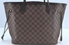 Authentic Louis Vuitton Damier Neverfull MM Tote Bag N51105 LV H7182