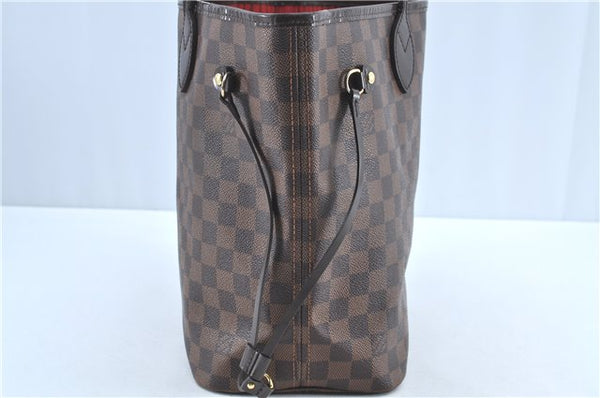Authentic Louis Vuitton Damier Neverfull MM Tote Bag N51105 LV H7182