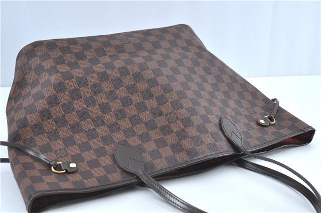 Authentic Louis Vuitton Damier Neverfull MM Tote Bag N51105 LV H7182
