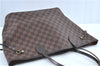 Authentic Louis Vuitton Damier Neverfull MM Tote Bag N51105 LV H7182