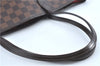 Authentic Louis Vuitton Damier Neverfull MM Tote Bag N51105 LV H7182