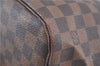 Authentic Louis Vuitton Damier Neverfull MM Tote Bag N51105 LV H7182
