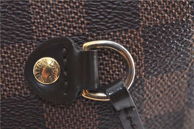 Authentic Louis Vuitton Damier Neverfull MM Tote Bag N51105 LV H7182