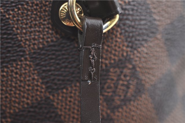 Authentic Louis Vuitton Damier Neverfull MM Tote Bag N51105 LV H7182